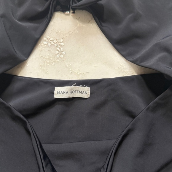 Mara Hoffman Black Cutout One-Piece Swimsuit – Size 2X Made in USA - Picture 4 of 6